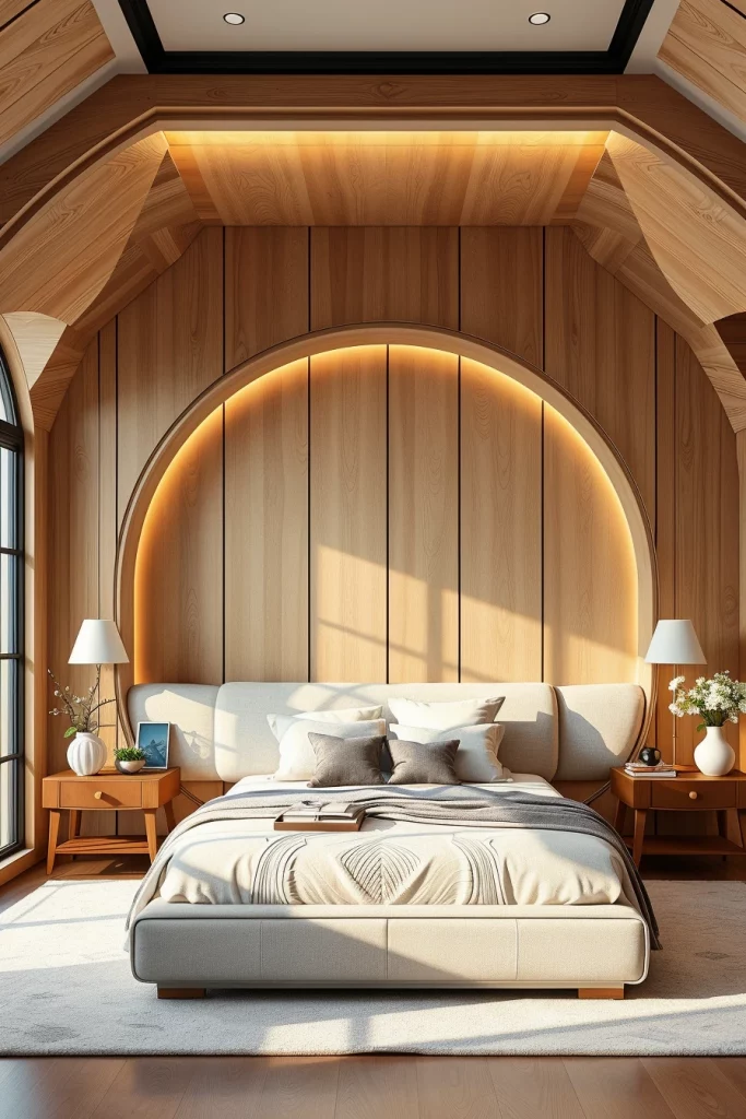 65 Curved Bedroom Furniture Ideas to Transform Your Sleeping Space