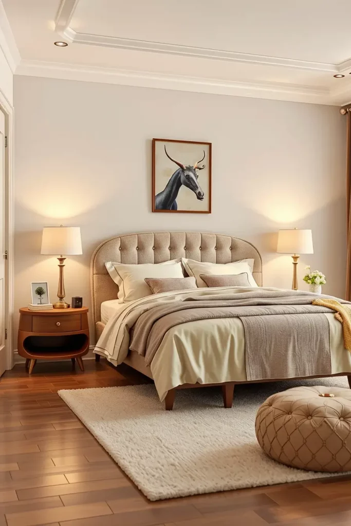 66 Corner-Free Furniture Ideas for Bedrooms and Living Rooms