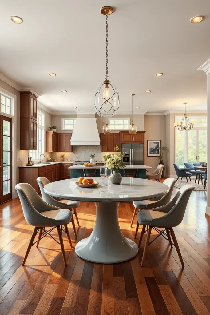 62 Oval Dining Tables in the Kitchen: Elegant and Space-Saving Ideas