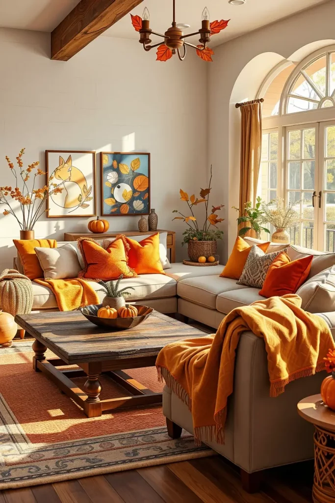 Textural Symphony: 67 Textures Fall Living Room Ideas to Embrace the Season