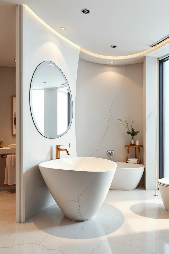 64 Architectural Curves Bathroom Ideas That Redefine Modern Design