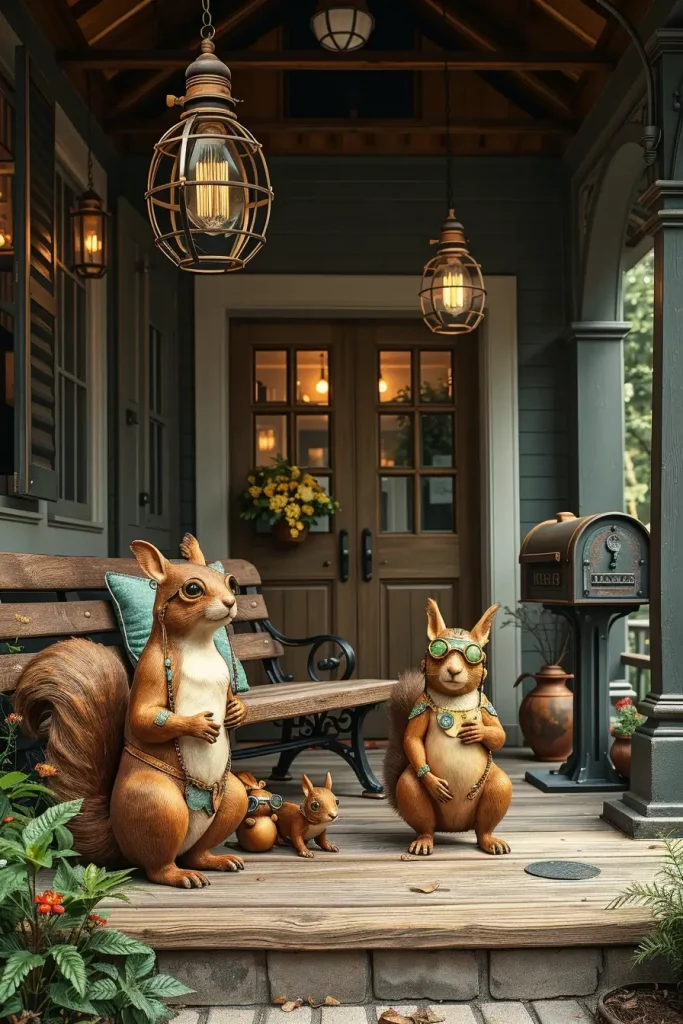 Whimsical Watchers and Porch Protectors: 65 Figurine Ideas That Greet With Style