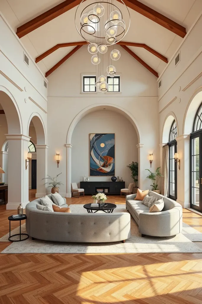 Sculpted Serenity: 68 Soft Curves in the Living Room That Whisper Modern Elegance