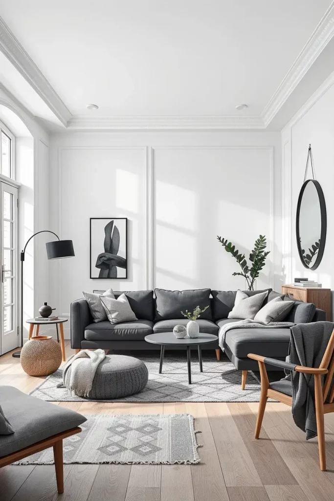 Nordic Nesting: 65 Scandinavian Living Room Ideas That Whisper Peace and Power