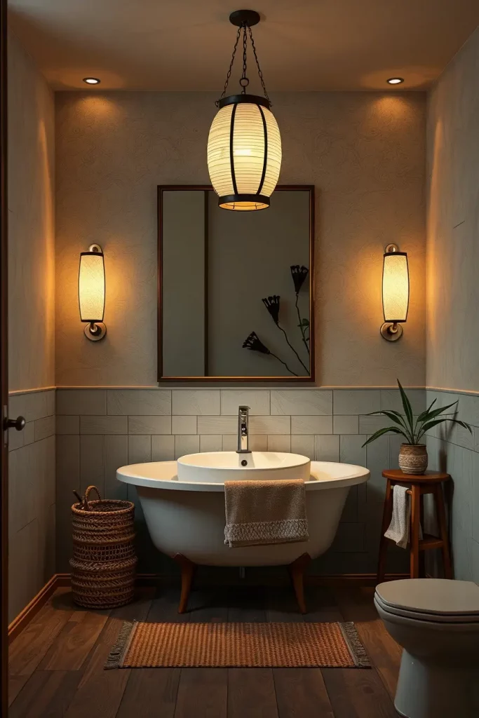 Wabi-Sabi Soaks and Scandinavian Softenings: 64 Unconventional Japandi Bathrooms
