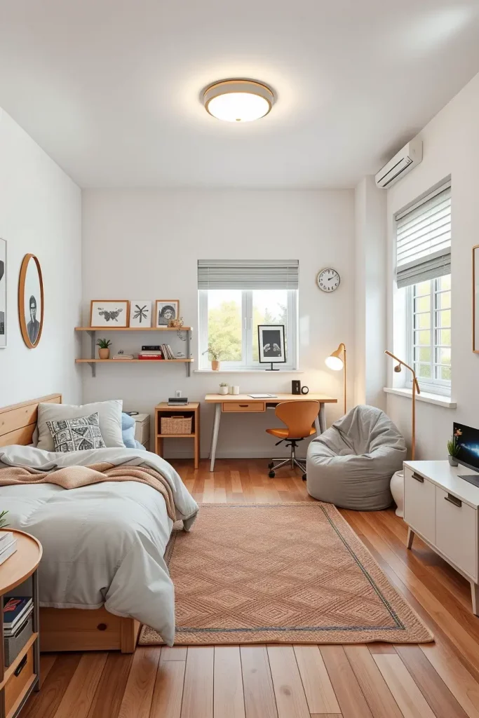 51 Minimalist Dorm Room Design Ideas for a Clean and Modern College Space