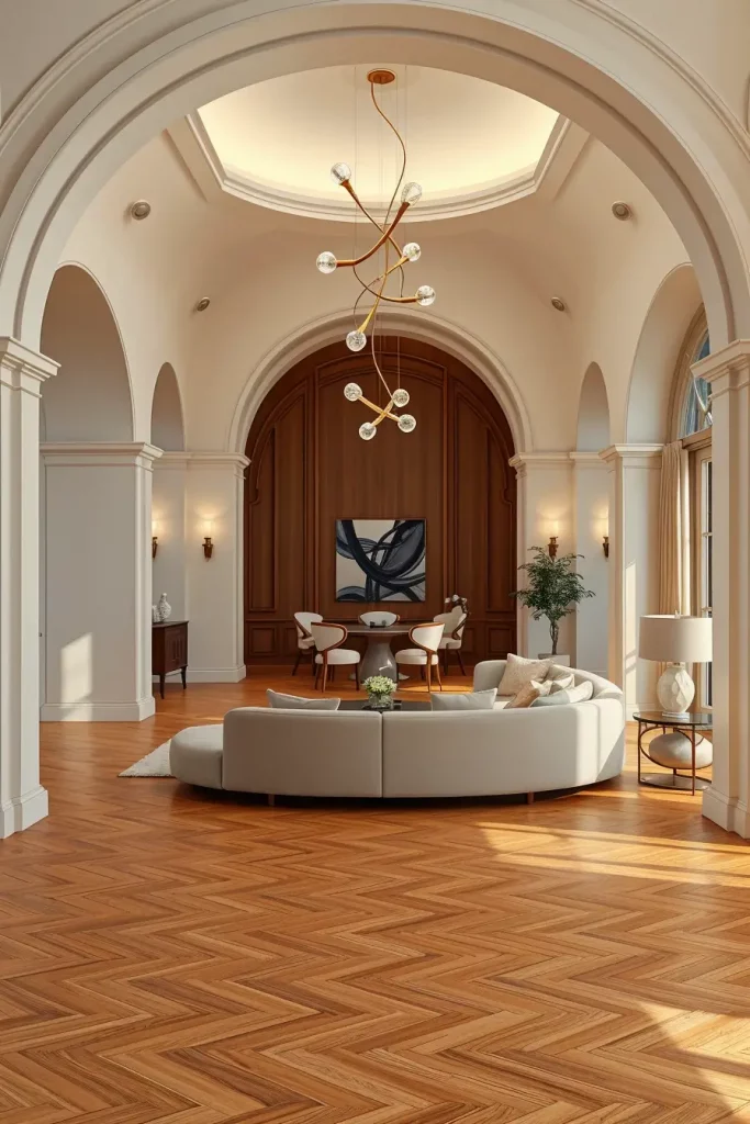 Sculpted Serenity: 68 Soft Curves in the Living Room That Whisper Modern Elegance