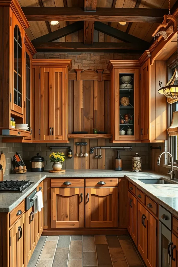 Whittled Wonders: 64 Traditional Kitchen Woodwork Ideas That Stir the Soul