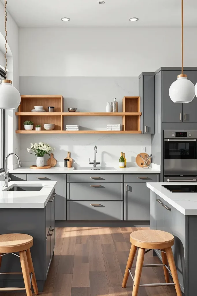 Beyond Neutral: 67 Gray and Wood Kitchen Ideas That Defy Convention