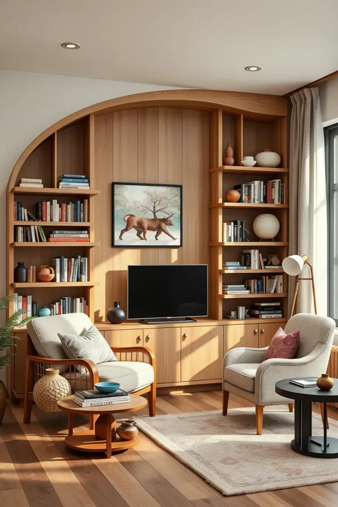 Sculpted Serenity: 68 Soft Curves in the Living Room That Whisper Modern Elegance