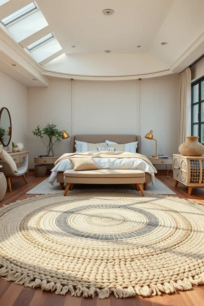 66 Corner-Free Furniture Ideas for Bedrooms and Living Rooms
