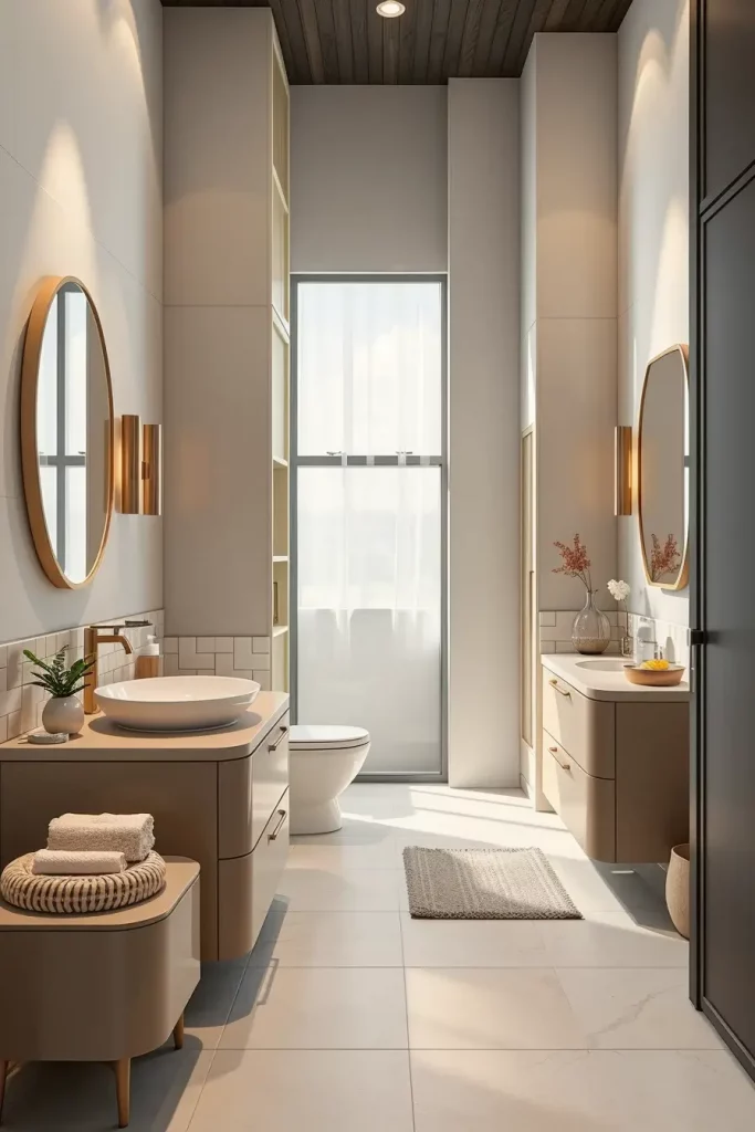 66 Bathroom Furniture Ideas with Soft Lines for a Modern and Elegant Look