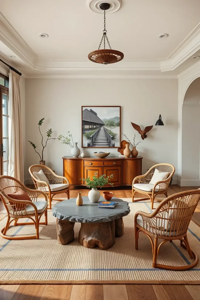 66 Corner-Free Furniture Ideas for Bedrooms and Living Rooms