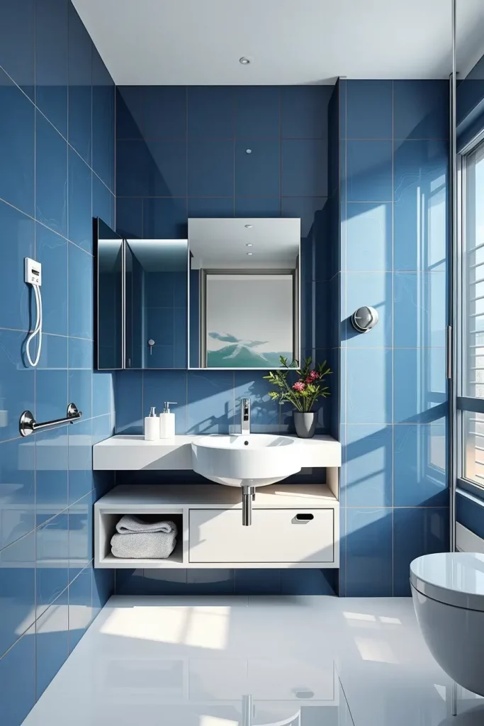 70 Blue Accents in the Bathroom: Stylish Ideas to Refresh Your Space