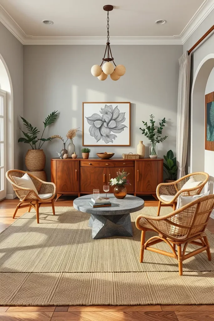 66 Corner-Free Furniture Ideas for Bedrooms and Living Rooms