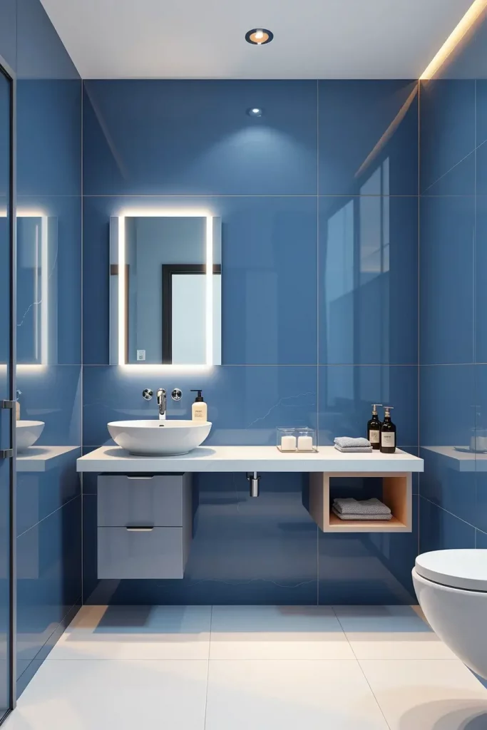 70 Blue Accents in the Bathroom: Stylish Ideas to Refresh Your Space
