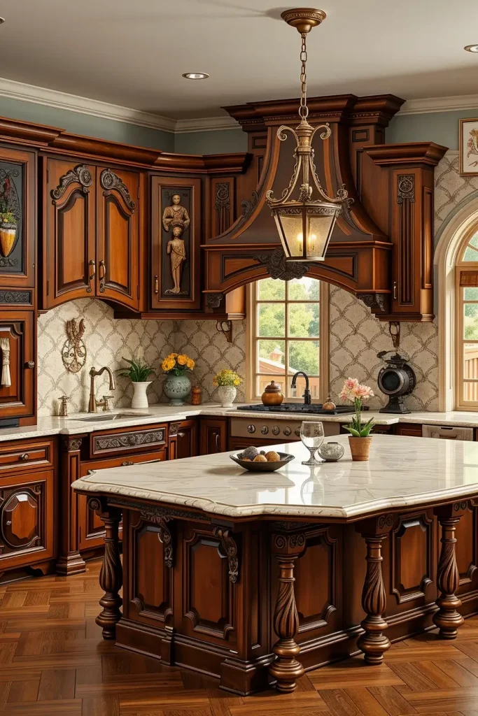 61 Carved Wood Kitchen Cabinets Ideas to Add Character and Elegance