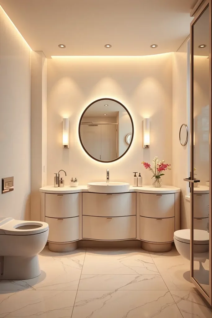 66 Bathroom Furniture Ideas with Soft Lines for a Modern and Elegant Look