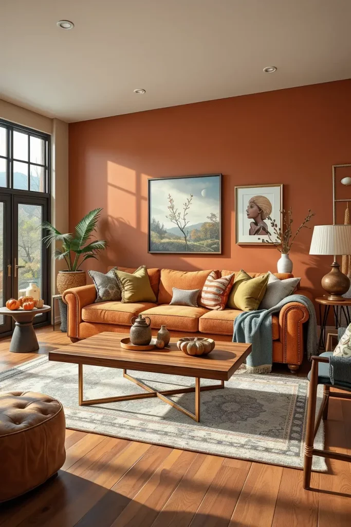 Textural Symphony: 67 Textures Fall Living Room Ideas to Embrace the Season
