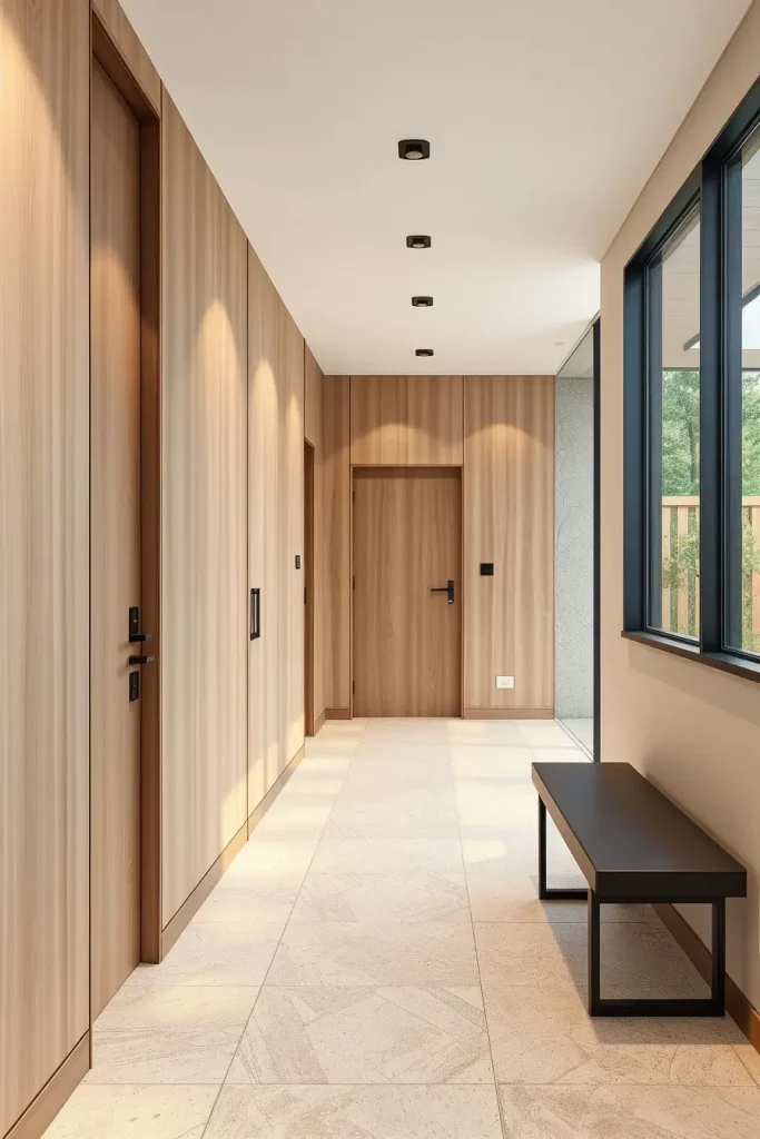 Timber Tales: 72 Artistic Panel Designs That Transform Hallways into Gallery Spaces