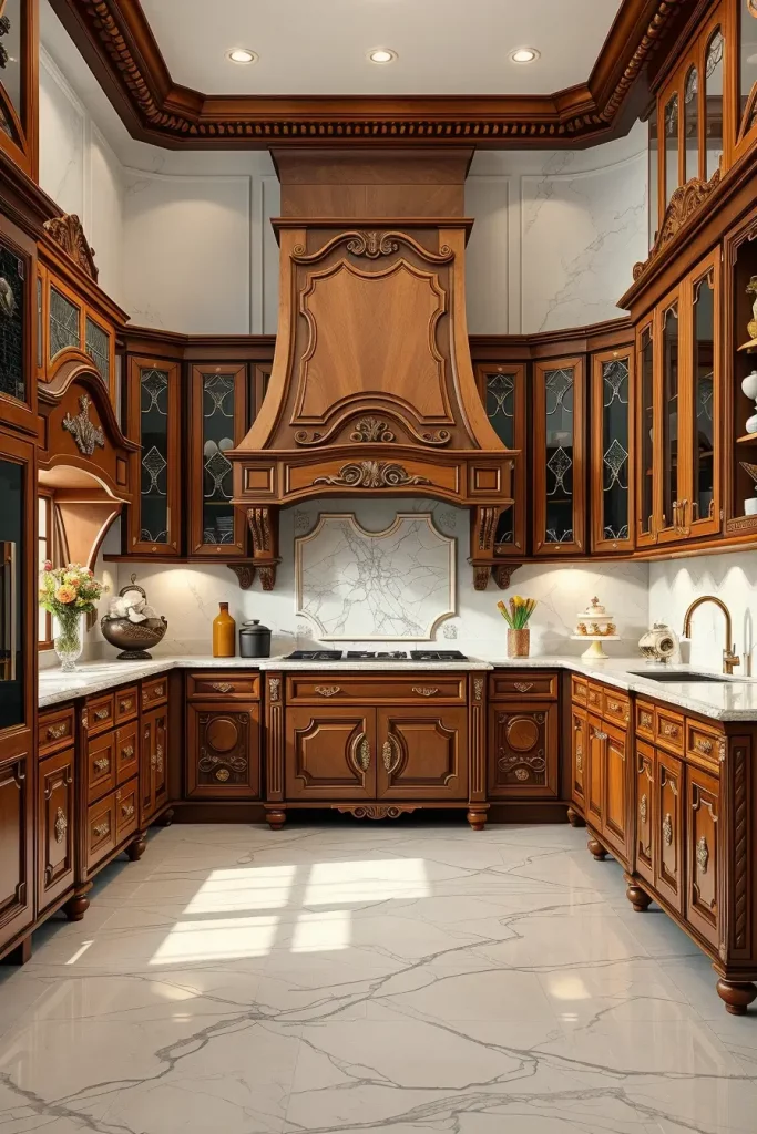 61 Carved Wood Kitchen Cabinets Ideas to Add Character and Elegance