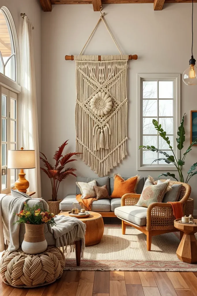 Textural Symphony: 67 Textures Fall Living Room Ideas to Embrace the Season