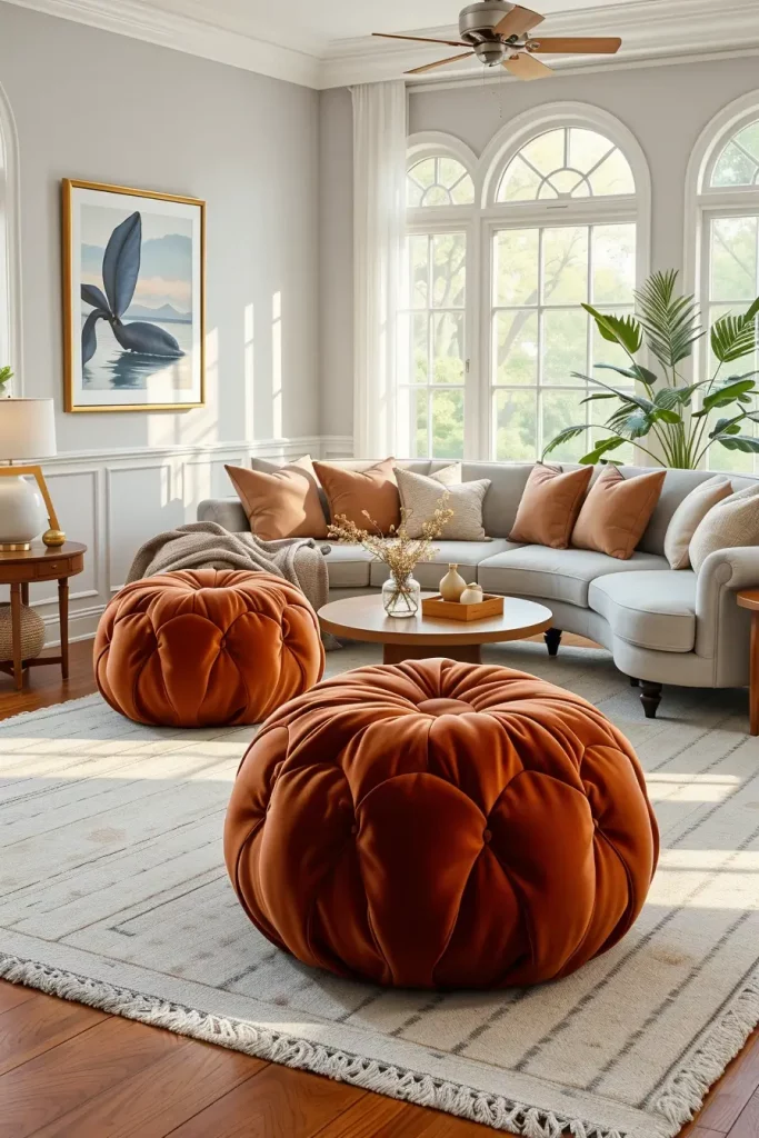 Sculpted Serenity: 68 Soft Curves in the Living Room That Whisper Modern Elegance