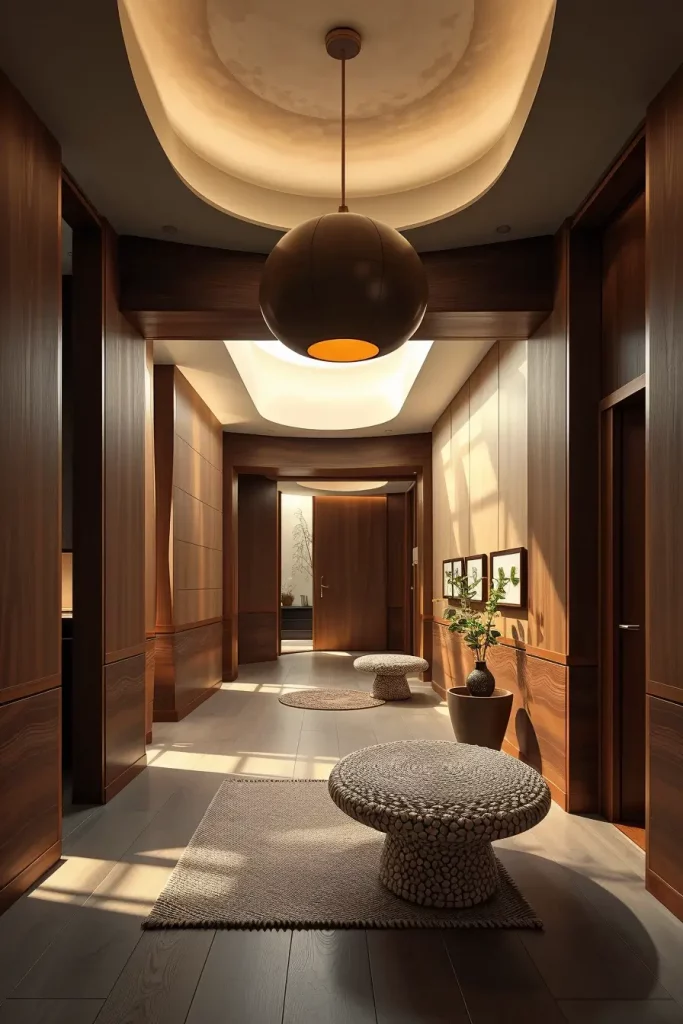 Timber Tales: 72 Artistic Panel Designs That Transform Hallways into Gallery Spaces