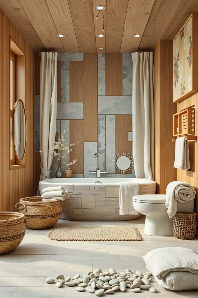 Wabi-Sabi Soaks and Scandinavian Softenings: 64 Unconventional Japandi Bathrooms