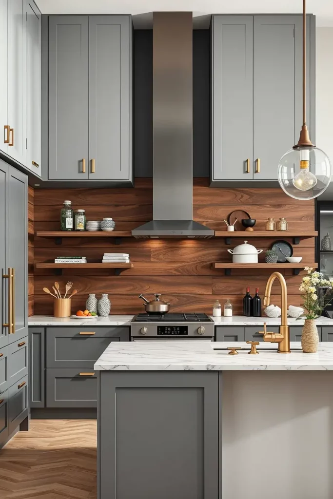 Beyond Neutral: 67 Gray and Wood Kitchen Ideas That Defy Convention