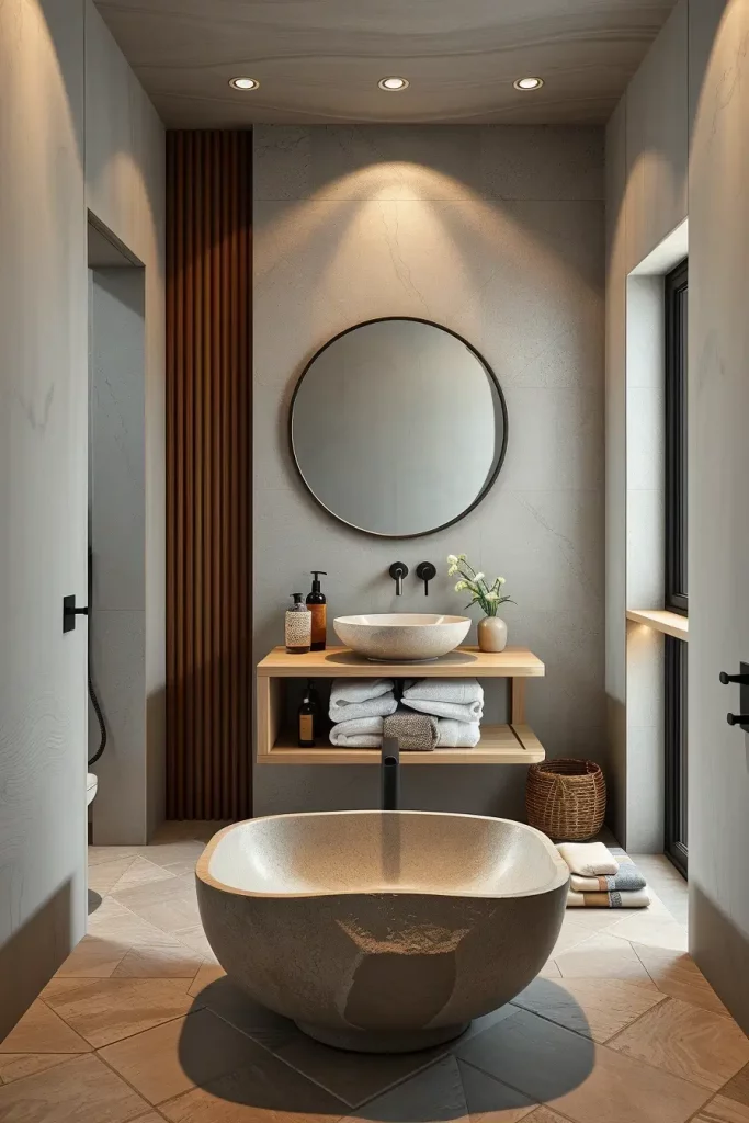 Wabi-Sabi Soaks and Scandinavian Softenings: 64 Unconventional Japandi Bathrooms