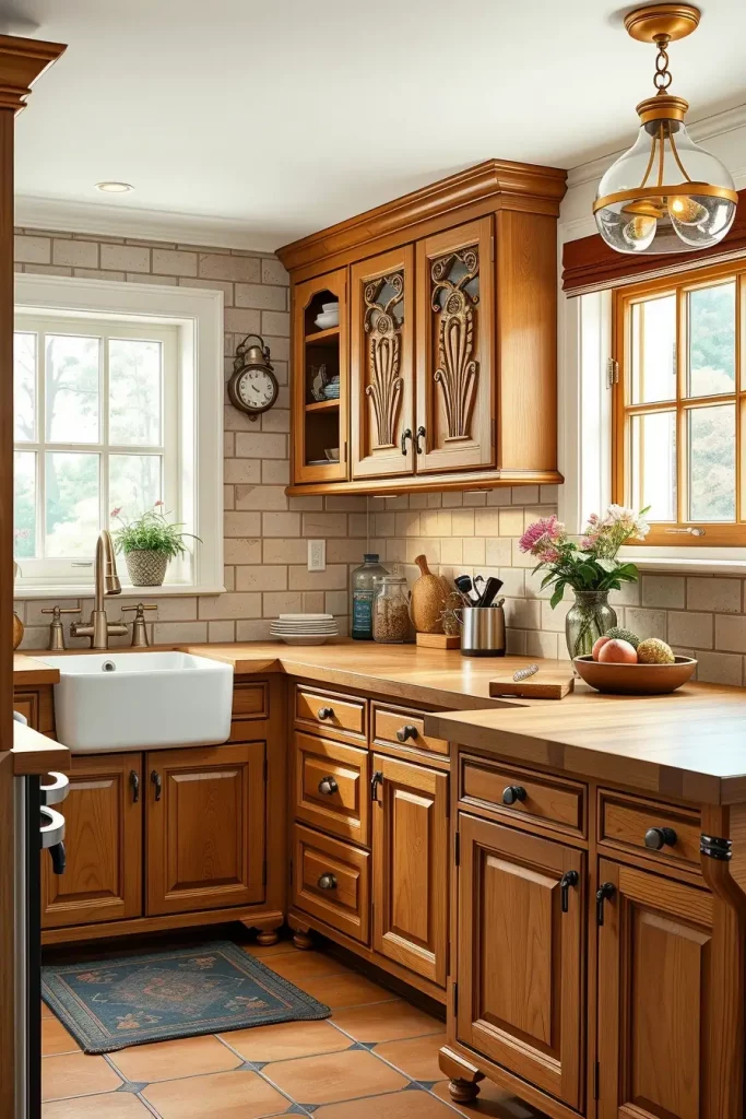 61 Carved Wood Kitchen Cabinets Ideas to Add Character and Elegance