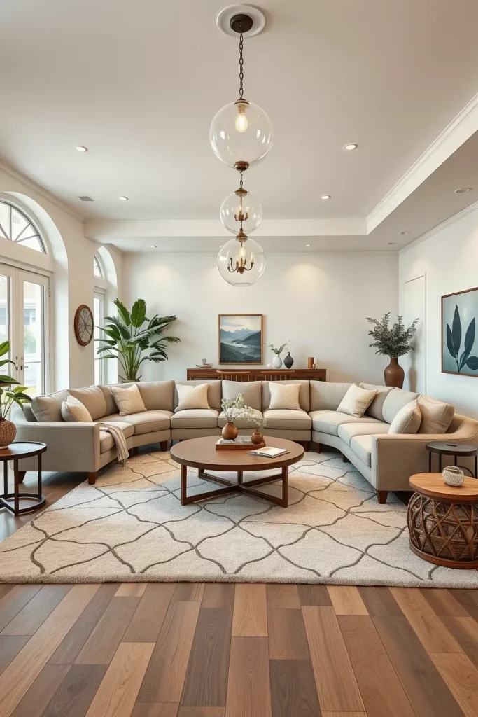 66 Corner-Free Furniture Ideas for Bedrooms and Living Rooms