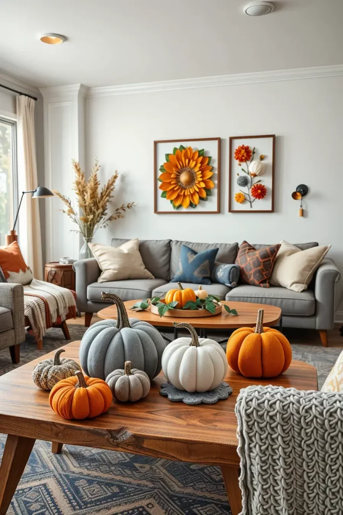 Textural Symphony: 67 Textures Fall Living Room Ideas to Embrace the Season