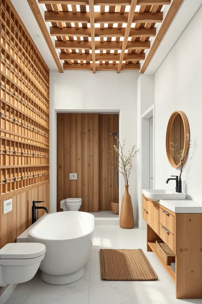 Wabi-Sabi Soaks and Scandinavian Softenings: 64 Unconventional Japandi Bathrooms