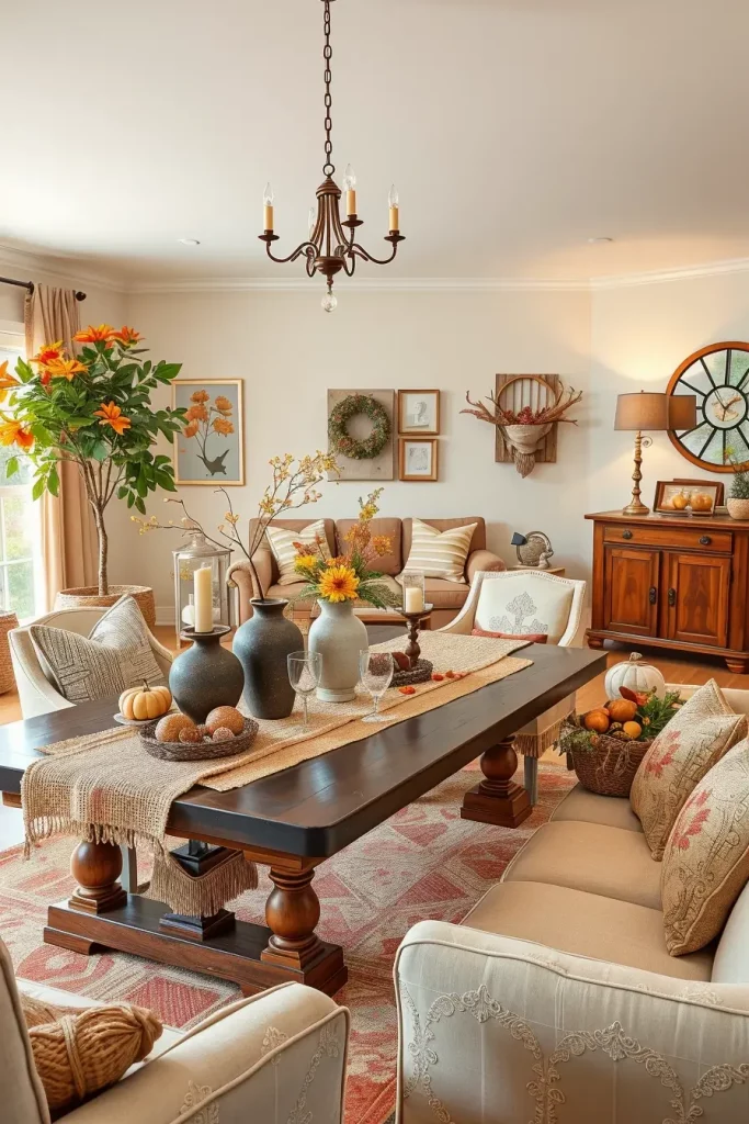 Textural Symphony: 67 Textures Fall Living Room Ideas to Embrace the Season