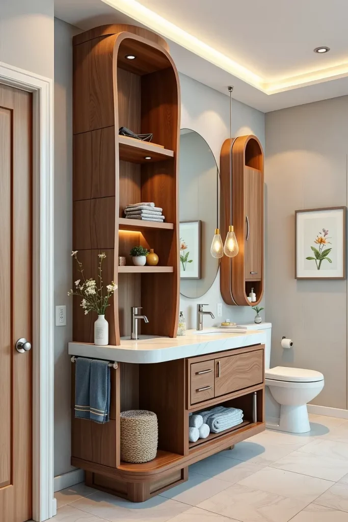 66 Bathroom Furniture Ideas with Soft Lines for a Modern and Elegant Look