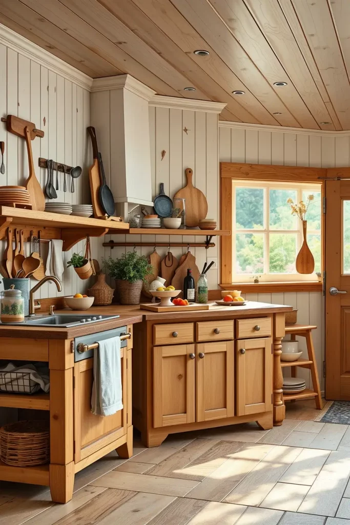 Whittled Wonders: 64 Traditional Kitchen Woodwork Ideas That Stir the Soul