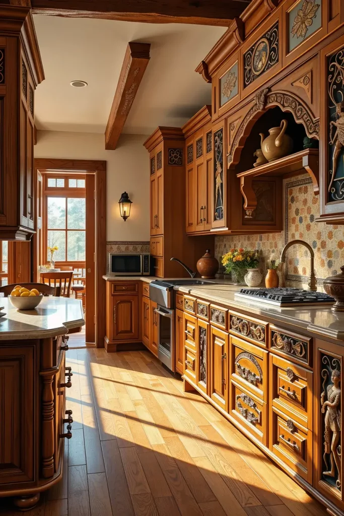 61 Carved Wood Kitchen Cabinets Ideas to Add Character and Elegance