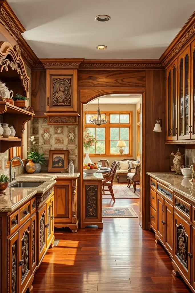 61 Carved Wood Kitchen Cabinets Ideas to Add Character and Elegance