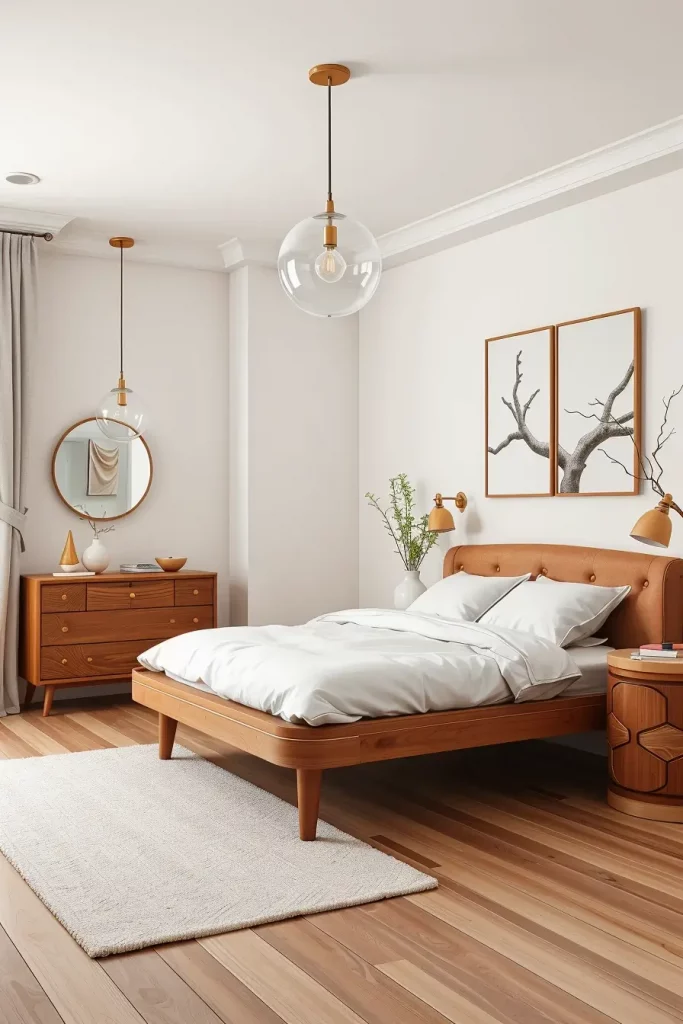 66 Corner-Free Furniture Ideas for Bedrooms and Living Rooms