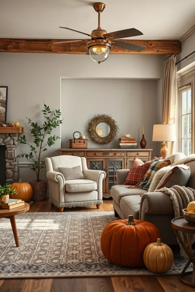 Textural Symphony: 67 Textures Fall Living Room Ideas to Embrace the Season