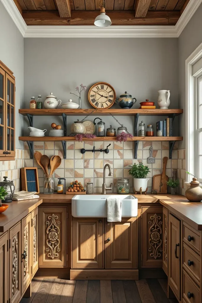 61 Carved Wood Kitchen Cabinets Ideas to Add Character and Elegance