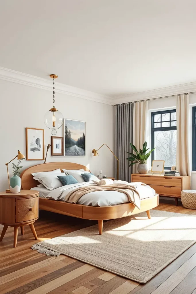 66 Corner-Free Furniture Ideas for Bedrooms and Living Rooms