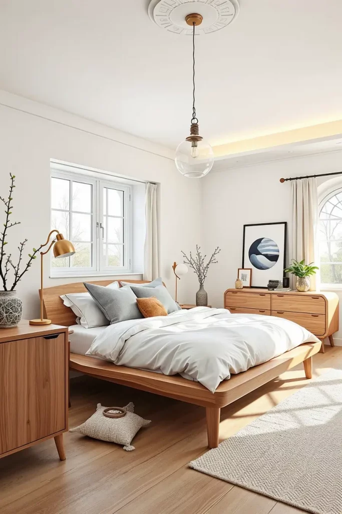 66 Corner-Free Furniture Ideas for Bedrooms and Living Rooms