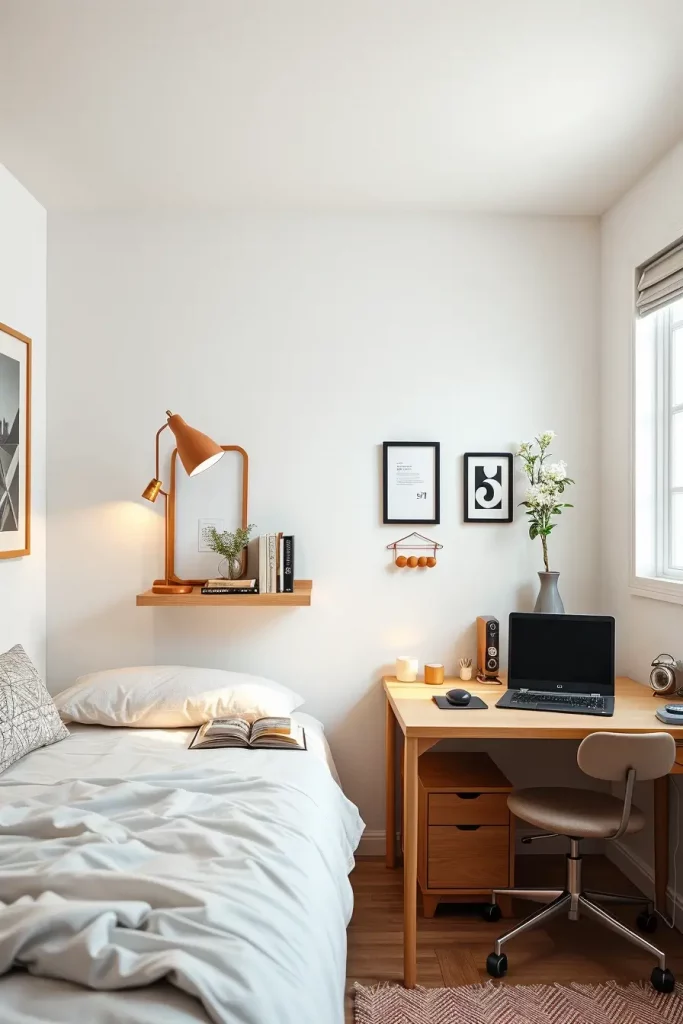 51 Minimalist Dorm Room Design Ideas for a Clean and Modern College Space