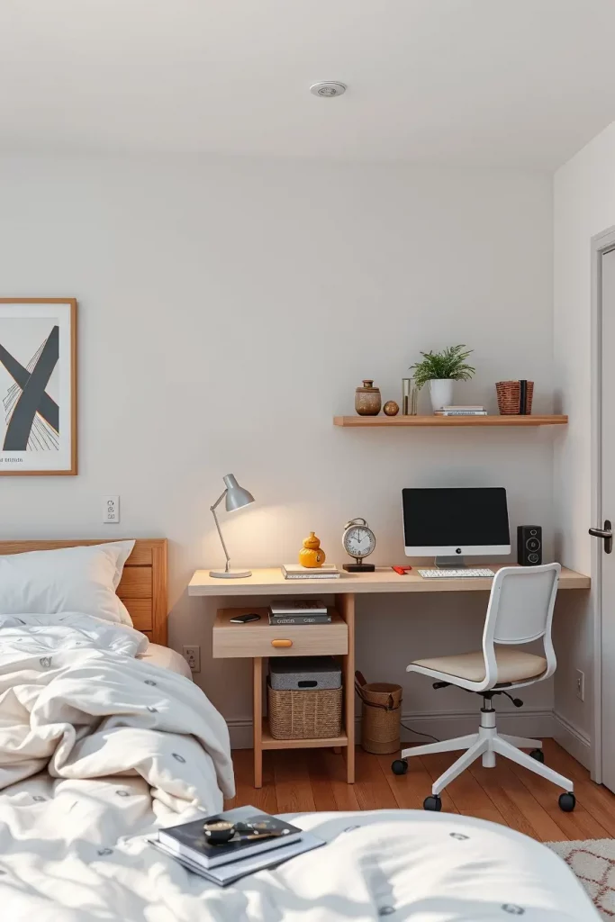 51 Minimalist Dorm Room Design Ideas for a Clean and Modern College Space