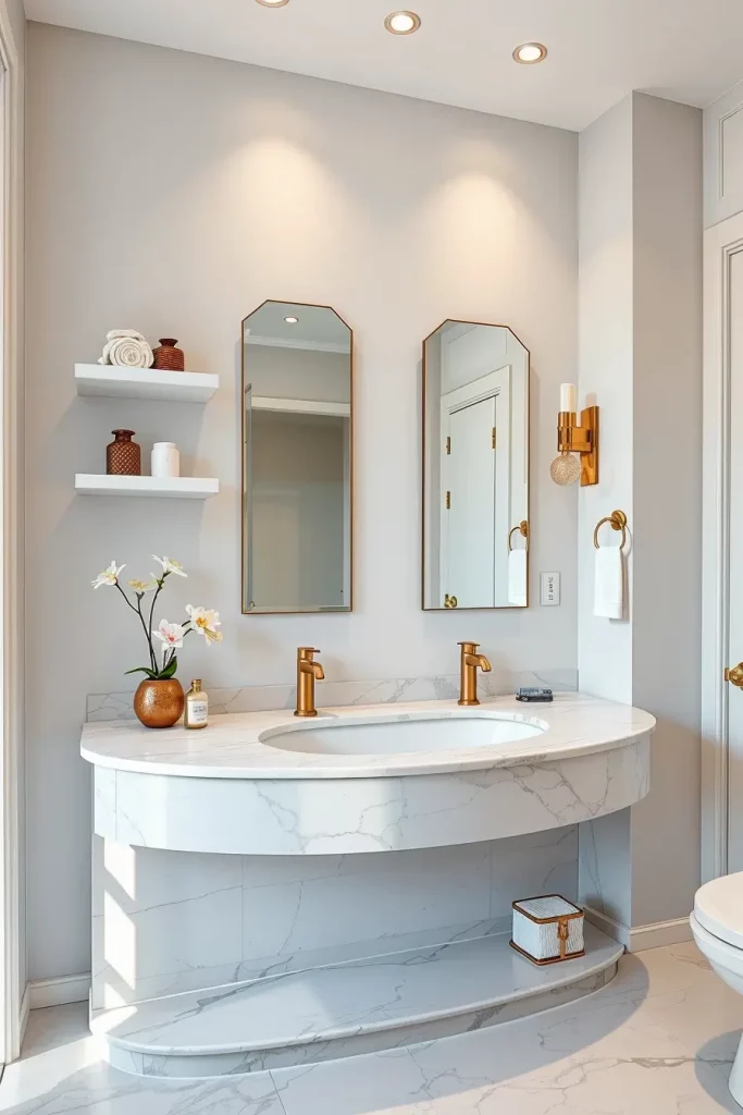 66 Bathroom Furniture Ideas with Soft Lines for a Modern and Elegant Look