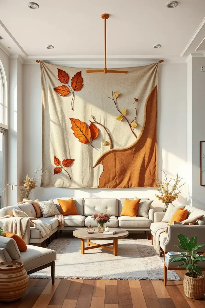 Textural Symphony: 67 Textures Fall Living Room Ideas to Embrace the Season