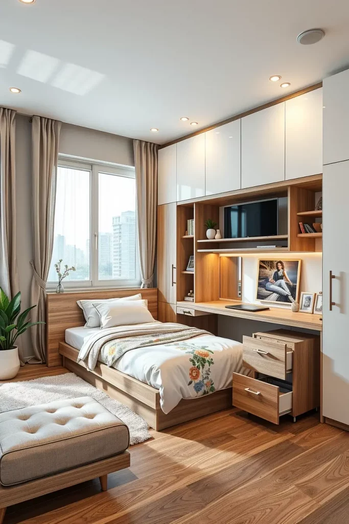 The Puzzle of Comfort: 58 Ingenious Small Bedroom Layouts You Haven’t Seen
